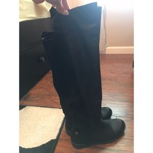 Tall black boots